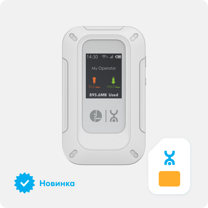 Мобильный роутер с eSIM + Сим-карта